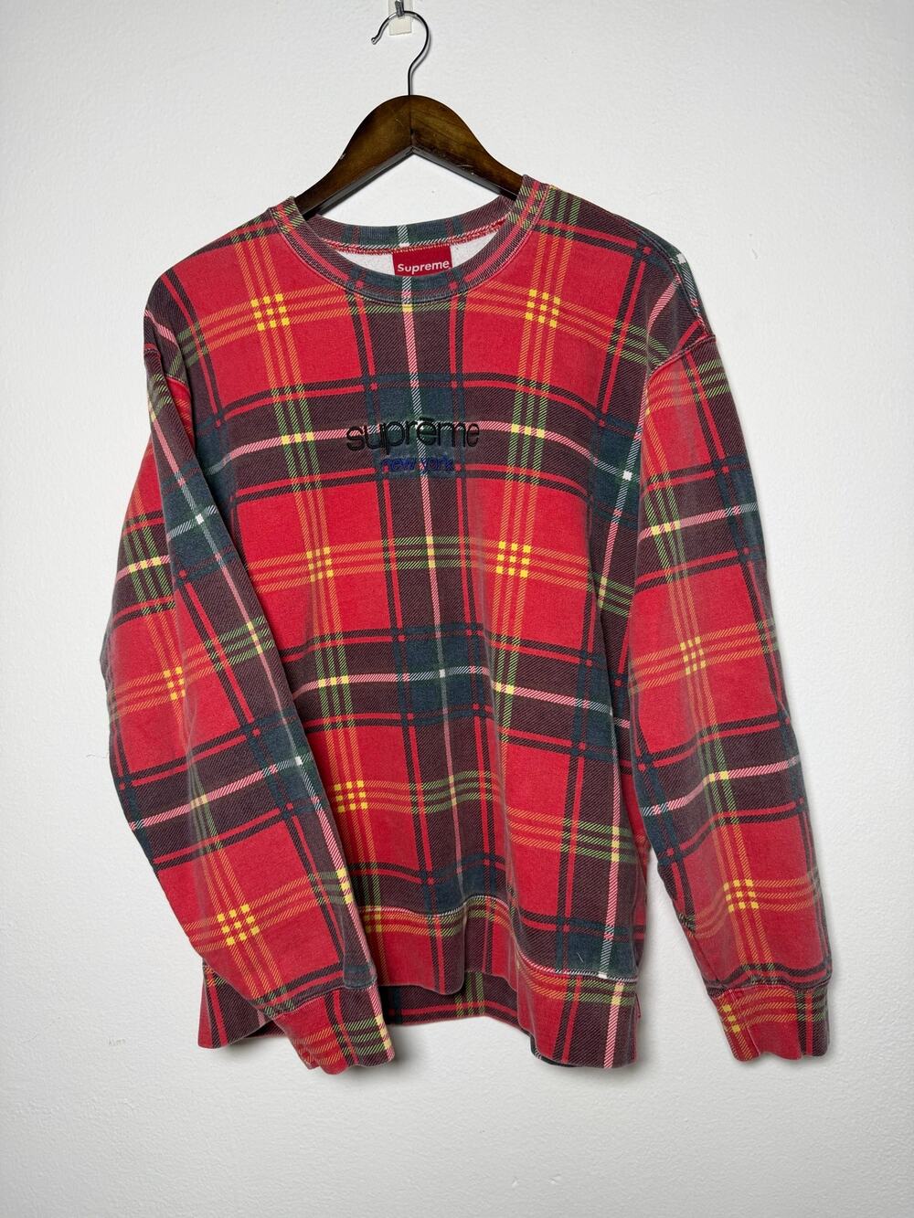 Supreme Plaid Crewneck